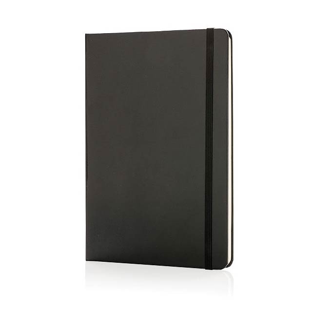 Basic Hardcover Skizzenbuch A5 - blanko, schwarz - schwarz