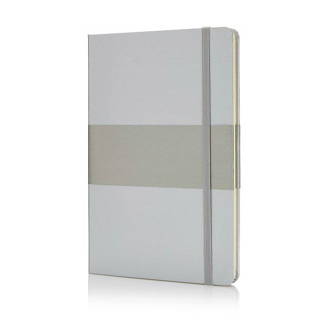 A5 hardcover notebook - silver