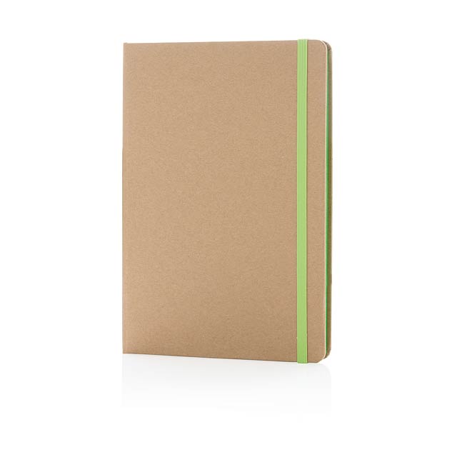 Eco-friendly A5 kraft notebook - green