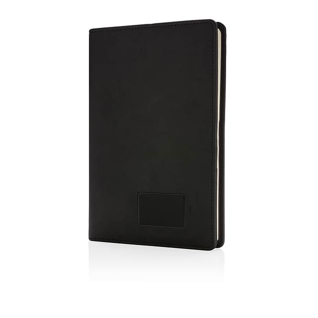 Light up logo notebook - black