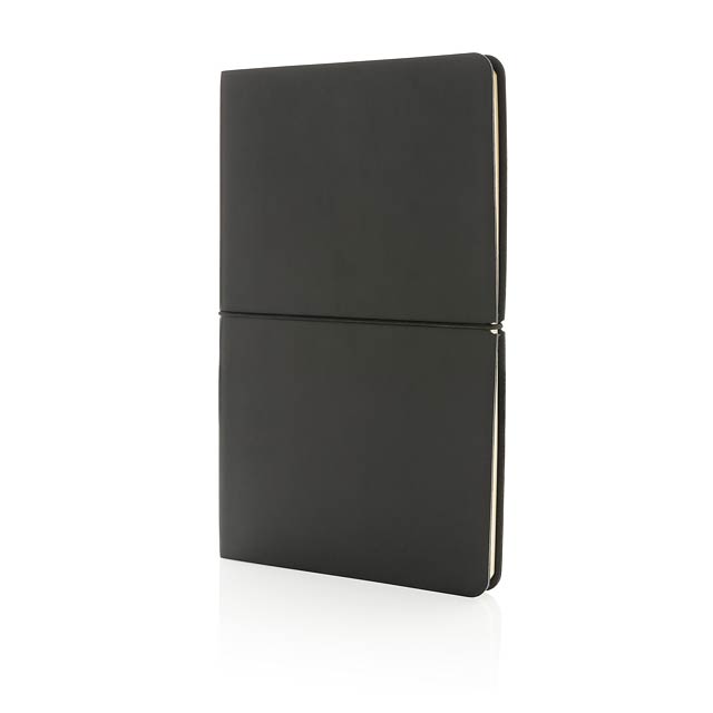 Modern Deluxe Softcover A5 Notizbuch, schwarz - schwarz