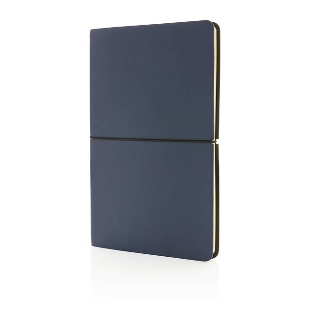 Modern Deluxe Softcover A5 Notizbuch, navy blau - blau