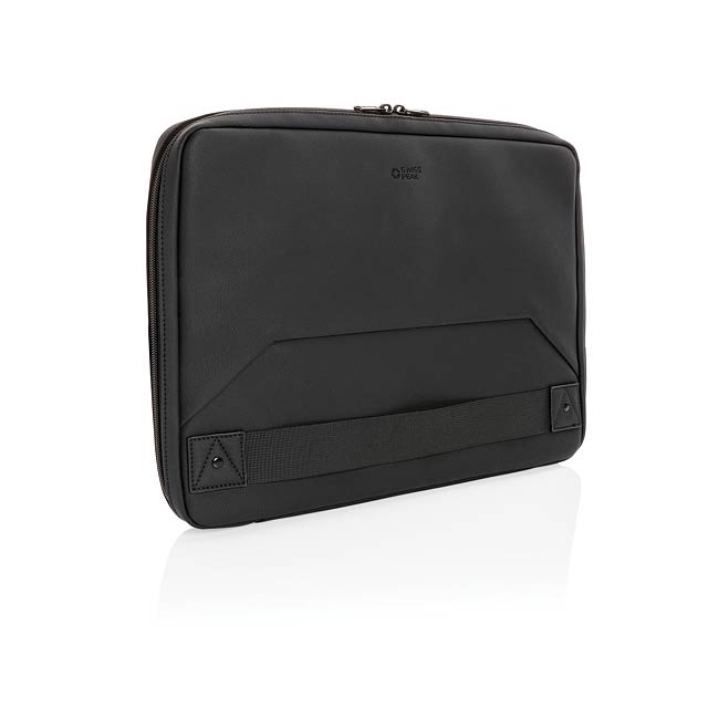 Swiss Peak Deluxe PU Laptop-Sleeve Workstation, PVC-frei, sc - schwarz