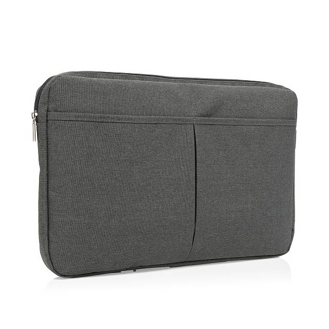 Laptop sleeve 15” PVC free, dark grey - black