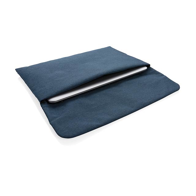 Magnetic closing 15.6" Laptop sleeve PVC free - blue