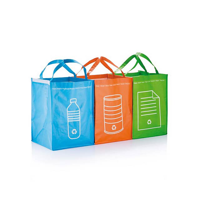 3pcs recycle waste bags - 