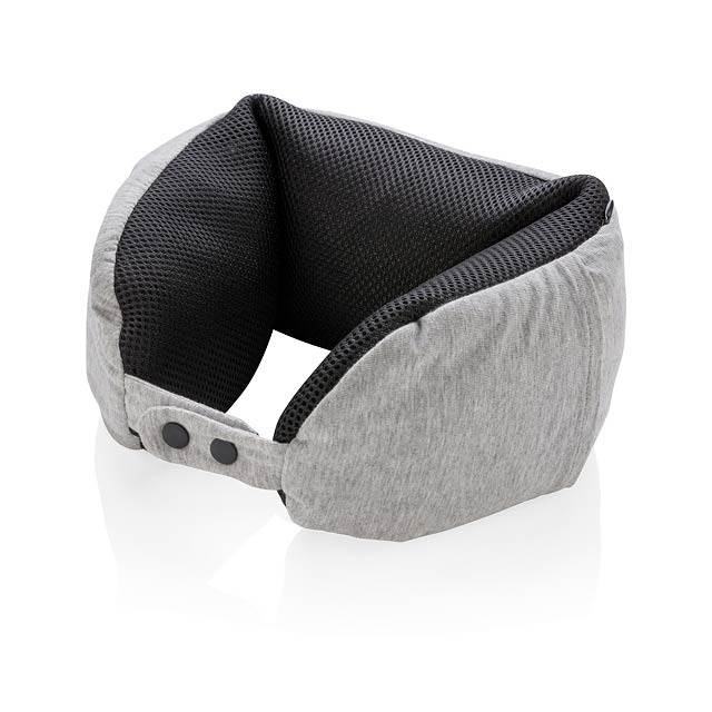 Deluxe microbead travel pillow - grey