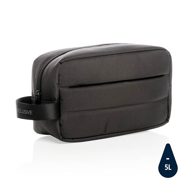 Impact AWARE™ RPET Kulturtasche, schwarz - schwarz