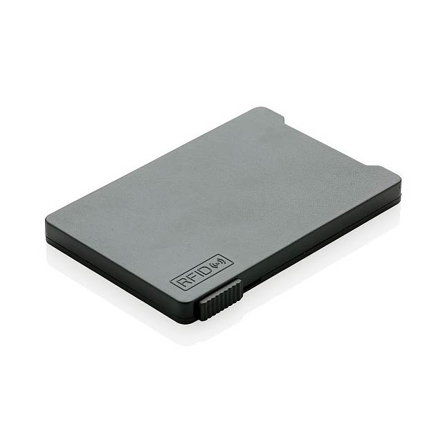 Multiple cardholder with RFID anti-skimming", black - black