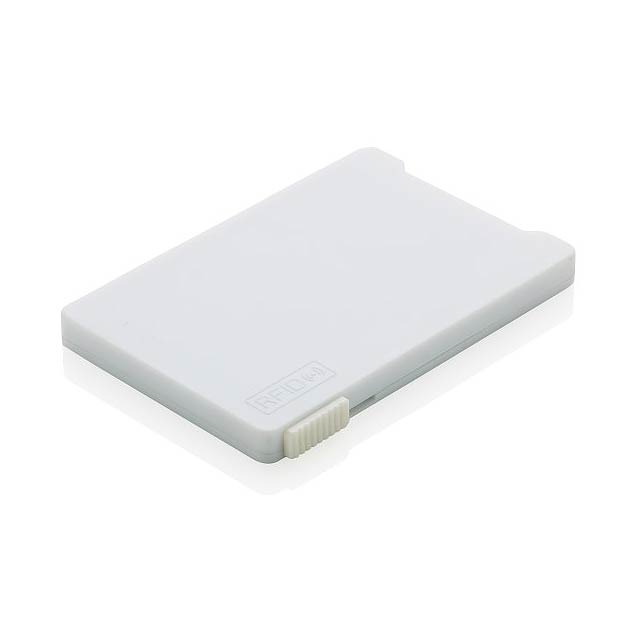Pouzdro na více karet s RFID ochranou, bílá - biela