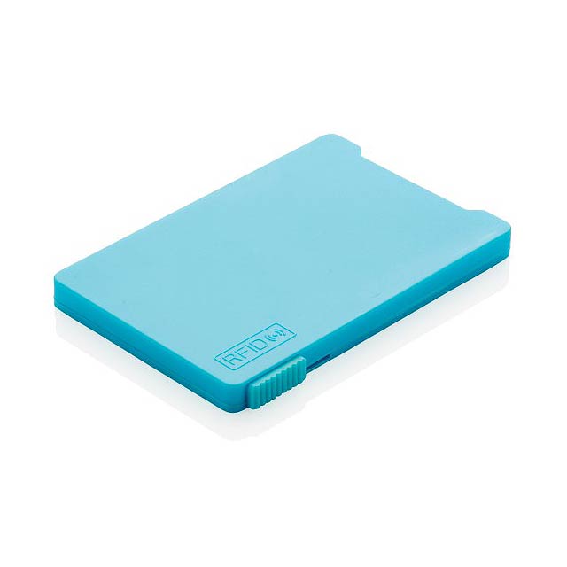Multiple cardholder with RFID anti-skimming", blue - blue
