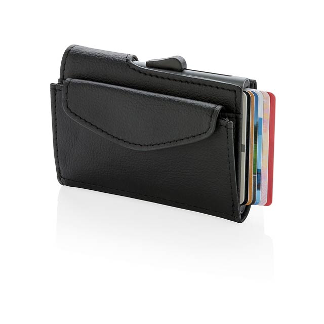 RFID pouzdro C-Secure na karty, bankovky a mince - čierna