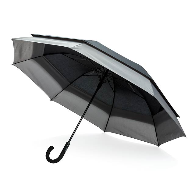 Swiss Peak 23" to 27" expandable umbrella - black