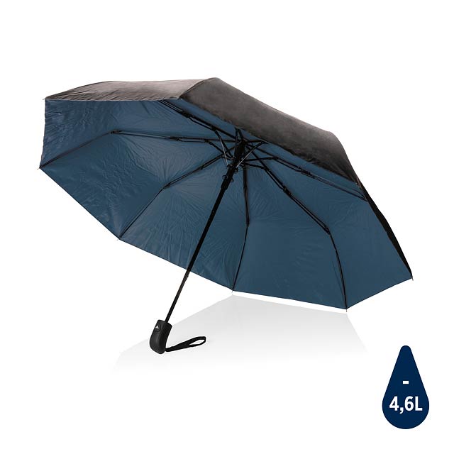 21' dvoubarevný deštník Impact ze 190T pongee RPET AWARE™, m - modrá