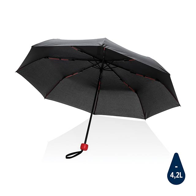 20,5' deštník Impact ze 190T pongee RPET AWARE™, červená - červená