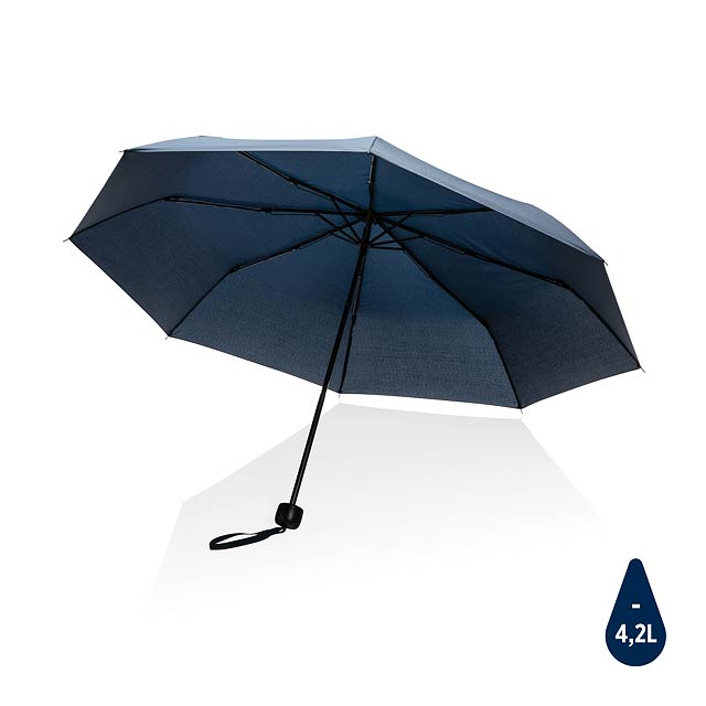 20.5" Impact AWARE™ RPET 190T mini umbrella, navy - blue