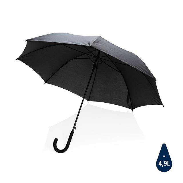 23' základní auto-open deštník Impact ze 190T RPET AWARE™, č - černá