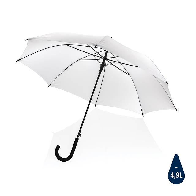 23" Impact AWARE™ RPET 190T standard auto open umbrella, whi - white