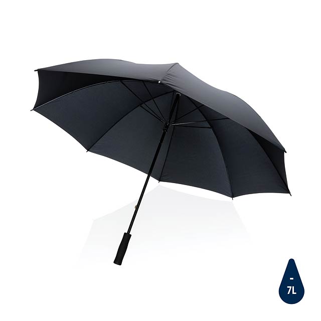 30' větruodolný deštník Impact ze 190T RPET AWARE™, černá - černá