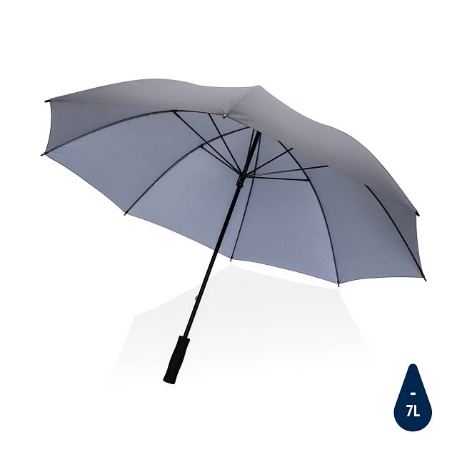30" Impact AWARE™ RPET 190T Storm proof umbrella, anthracite - black