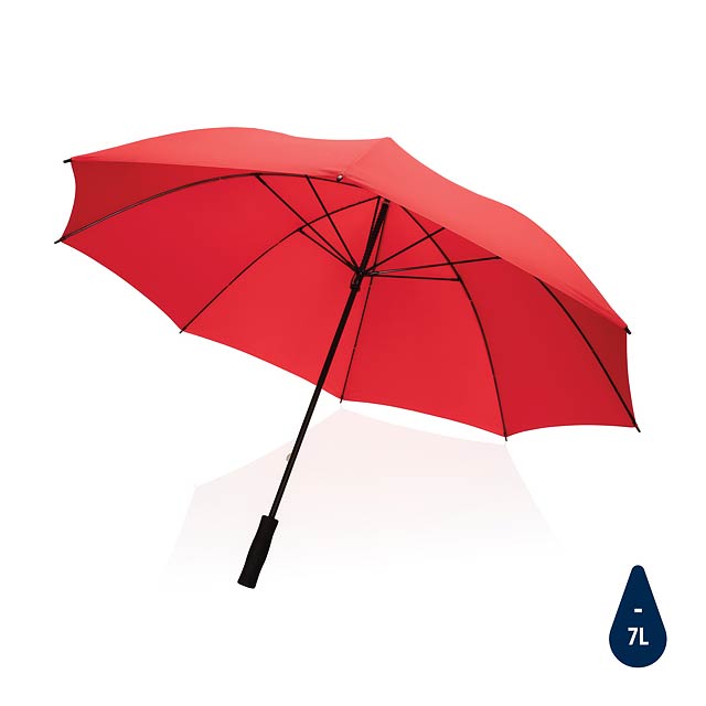 30" Impact AWARE™ RPET 190T Storm proof umbrella, red - red