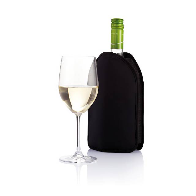 Chladicí obal na víno, černá - foto