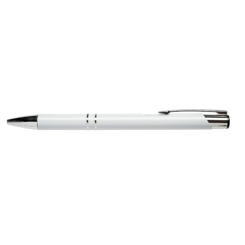 BORN – kovové kuličkové pero - bílá
