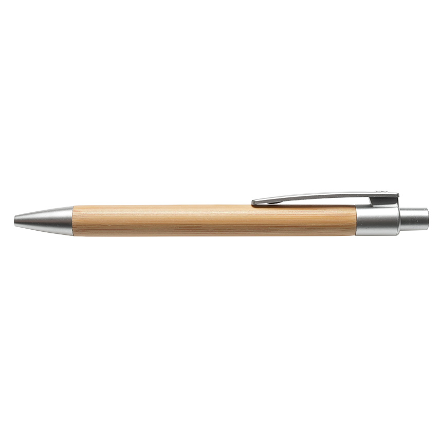 BRAD - bamboo pen - silver