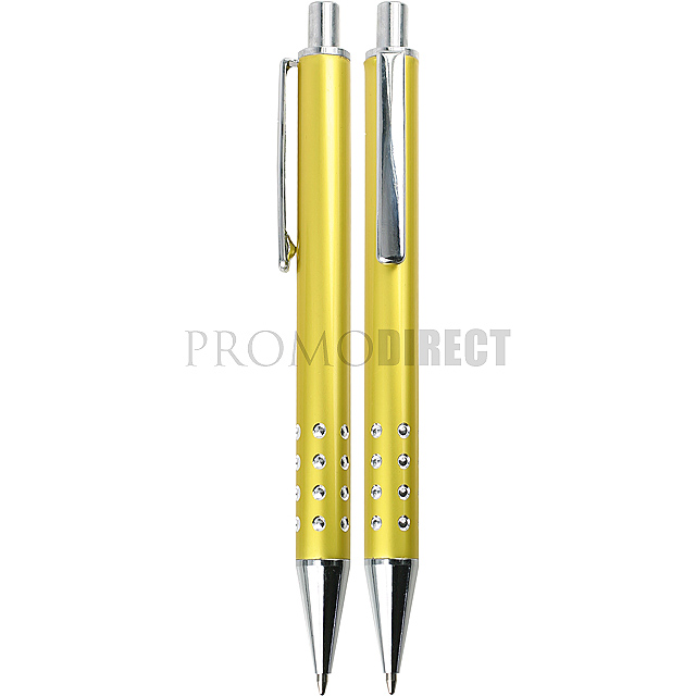 Hliníkové kuličkové pero - žlutá