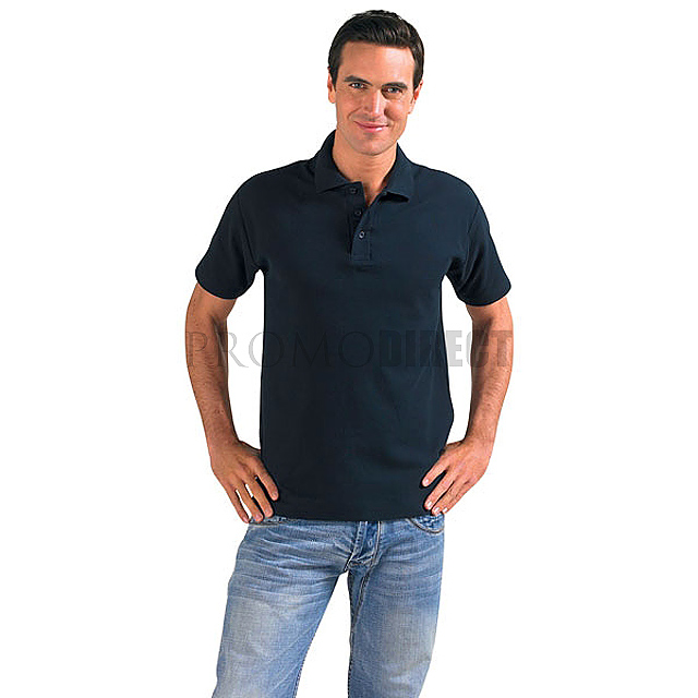 Quality and cheap polo shirts, men's shirt and buttons, 100% cotton. Consumption possible in multiples of 100 pieces from the size and color.  - black - foto