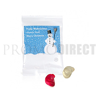 Rubber candies in the shape of Santa Claus - multicolor