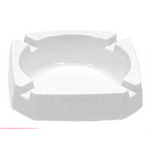 Advertising ashtray plastic - white