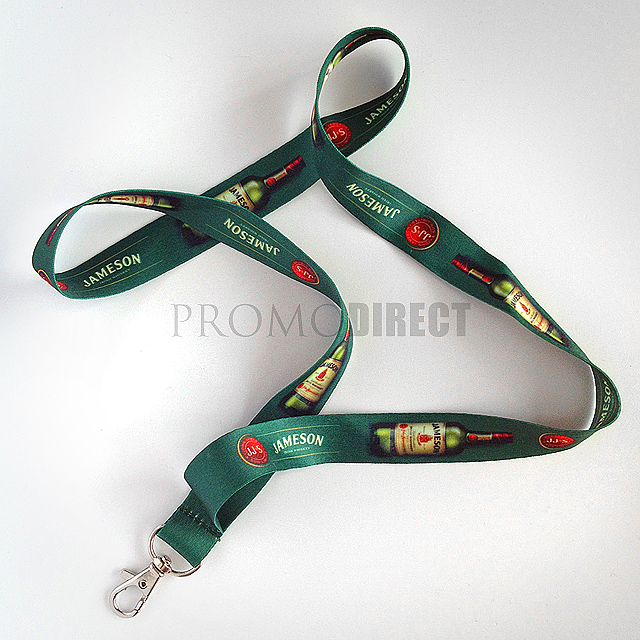 Lanyard with one-sided print 1 cm - gold