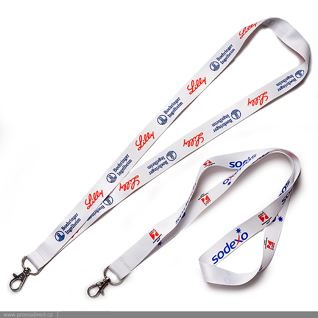 Lanyard with one-sided print 2 cm - gold