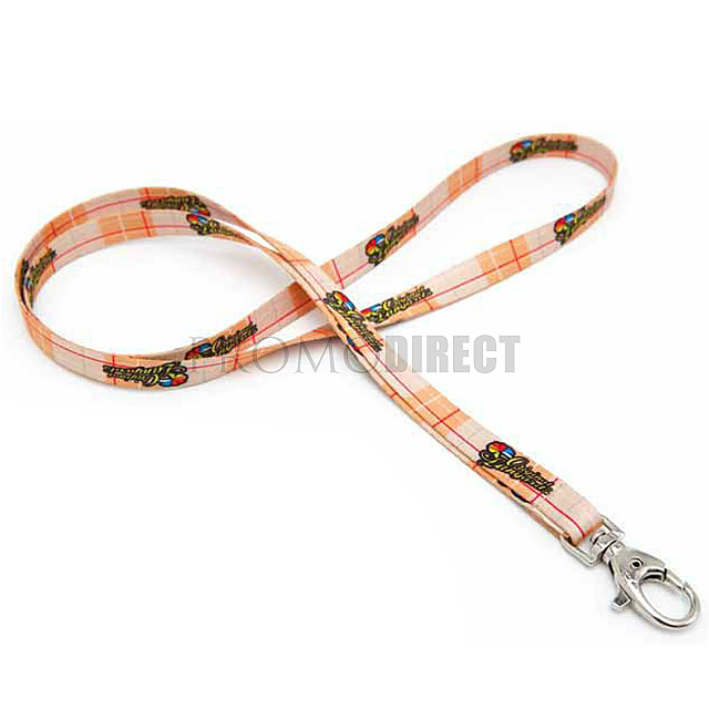 Lanyard with 1 cm double-sided print - gold
