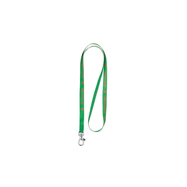 Lanyard aus recyceltem RPET mit 1 cm doppelseitigem Aufdruck - Gold