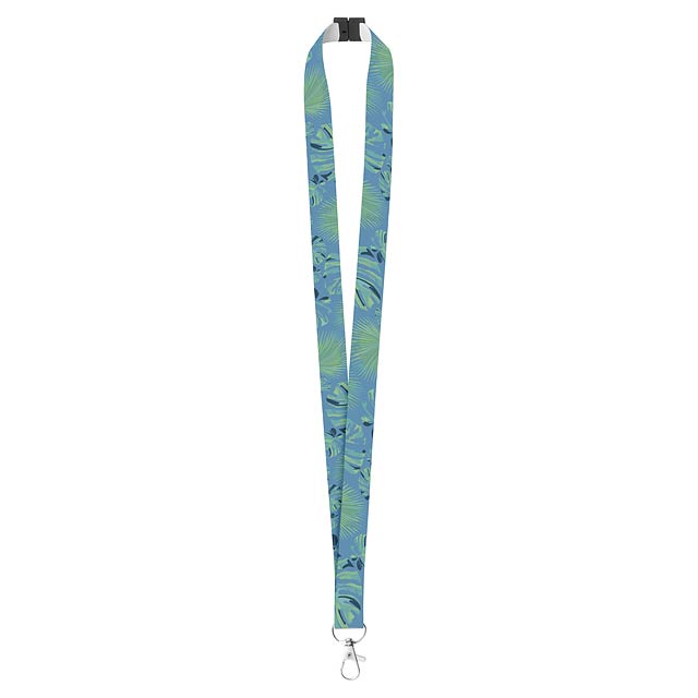 Lanyard mit Sicherheitsschnalle im Nacken mit einseitigem Aufdruck von 2,5 cm - Gold