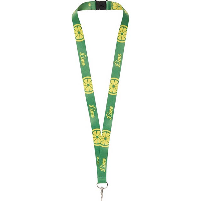 Lanyard mit Sicherheitsschnalle hinter dem Hals mit 2 cm doppelseitigem Aufdruck - Gold