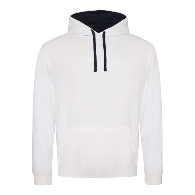 Just Hoods Varsity Hoodie - bílá