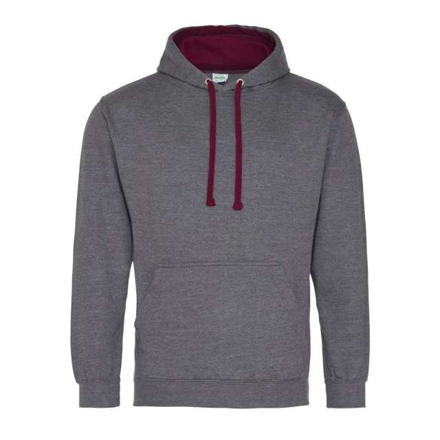 Just Hoods Varsity Hoodie - grey