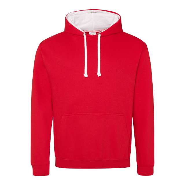 Just Hoods Varsity Hoodie - Just Hoods Varsity Hoodie - Cherry Red