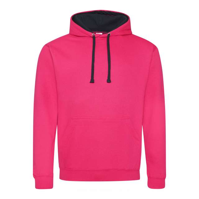 Just Hoods Varsity Hoodie - ružová