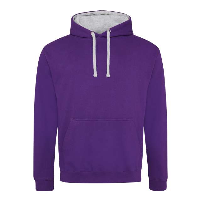 Just Hoods Varsity Hoodie - Just Hoods Varsity Hoodie - Purple