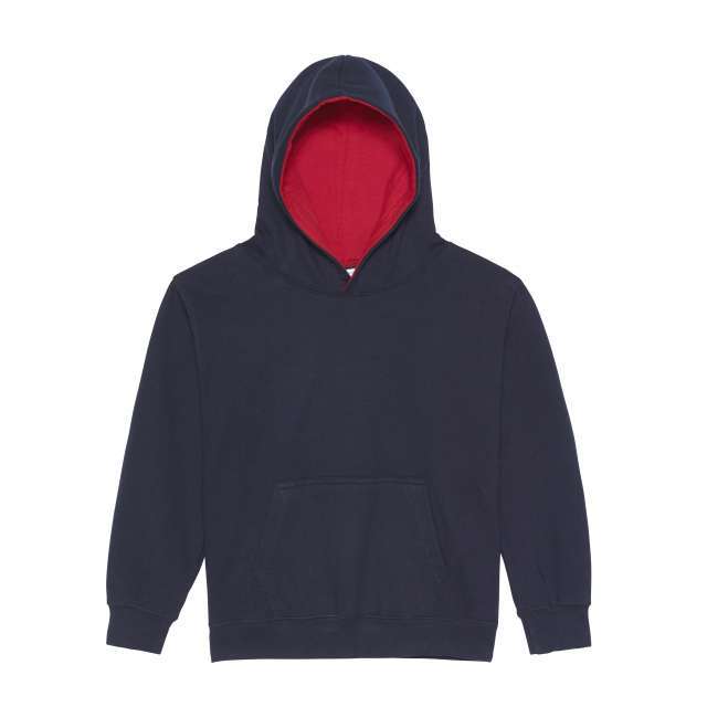 Just Hoods Kids Varsity Hoodie - modrá