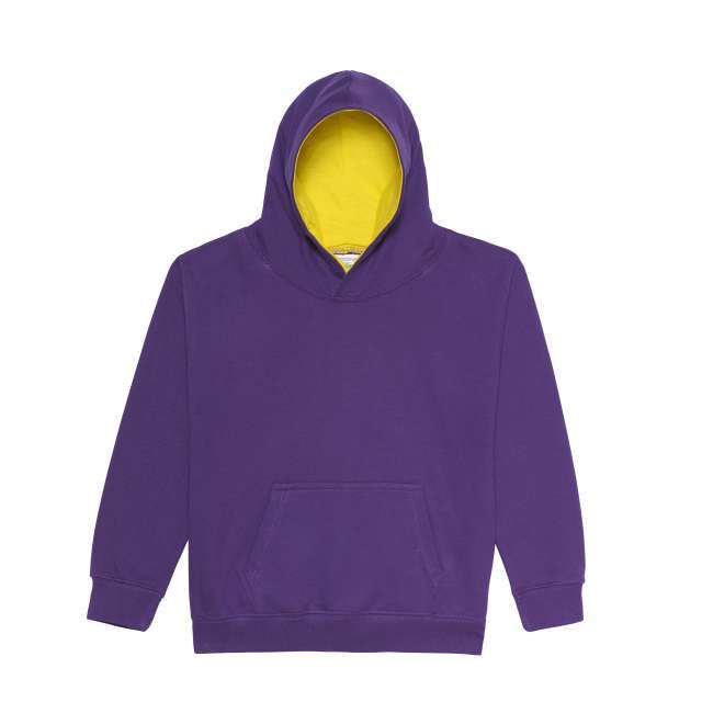 Just Hoods Kids Varsity Hoodie - fialová