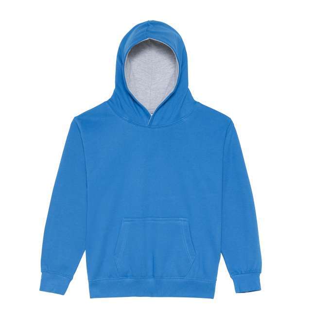 Just Hoods Kids Varsity Hoodie - blue