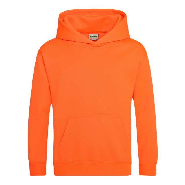 Just Hoods Kids Electric Hoodie - orange