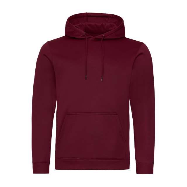 Just Hoods Sports Polyester Hoodie - červená