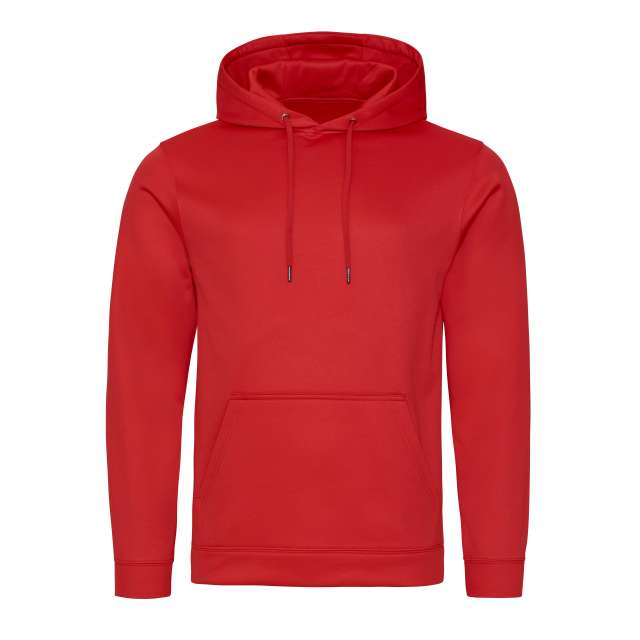 Just Hoods Sports Polyester Hoodie - červená