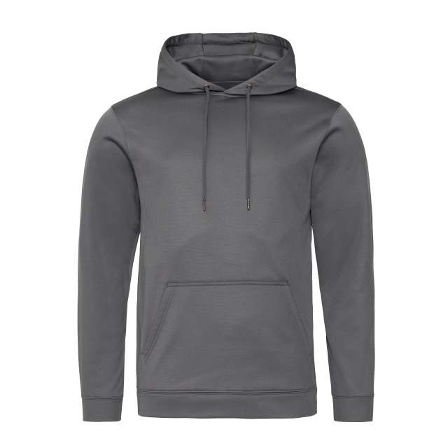 Just Hoods Sports Polyester Hoodie - šedá